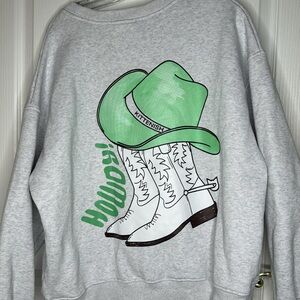 Kittenish HOWDY Cowboy Boots Crewneck